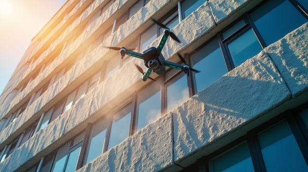 Optimiser le nettoyage de façade avec une solution drone moderne